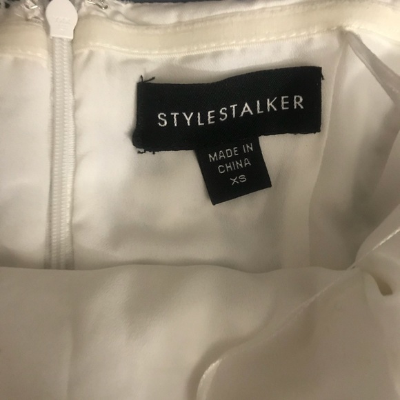 STYLESTALKER White Perini Dress Lace Off Shoulder - Picture 7 of 12